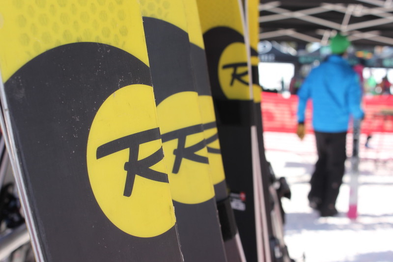 You won't see these skis until next fall. New Rossignols at the 2014 NEWSRA on-snow demo.