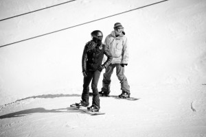 Bud Keene coaching snowboard Olympic star Shaun White