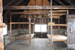 Interior of Bolton Lodge, before renovations began. 